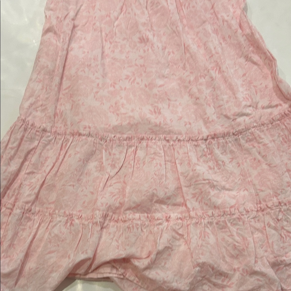 Janie and Jack Pink Floral Ruffle Dress - Picture 4 of 5